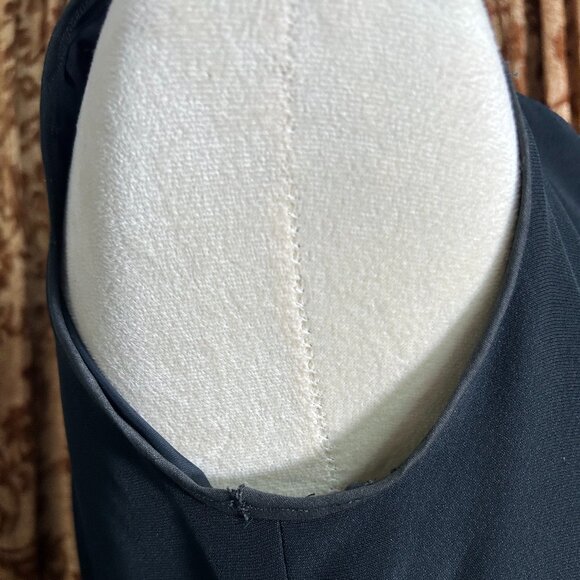 Vtg Albert Nipon Nightsfor Bergdorf  Formal Little Black Dress Feathers READ - Picture 10 of 11